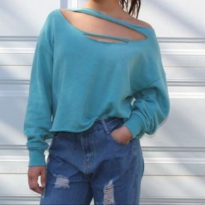 Blue American Eagle 80’s swearter